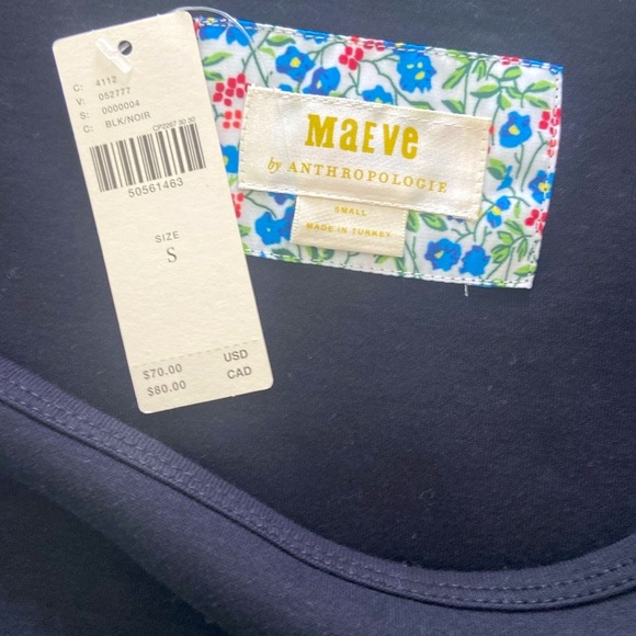 NWT Anthropologie Maeve Sherman Flutter Sleeve Shirt Size Small - Picture 8 of 10